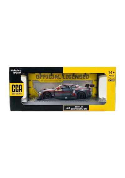 1/24 Bentley Continental Gt3 Silver Grey Model Araba