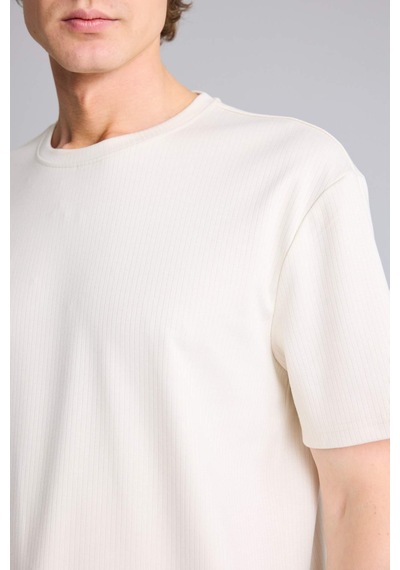 Defacto Basic T-shirt G7707ax26smer103 Ekru-er103