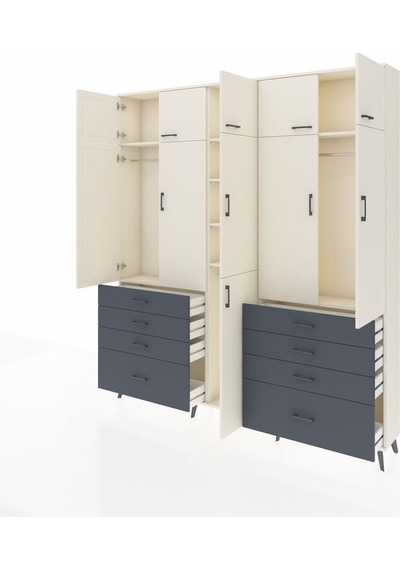 Arges Dolap 8 Raflı 8 Çekmeceli 3 Askılı 220x30x243 Aytaşı-aytaşı/antrasit Aytası/antrasıt Arges Dolap 8 Raflı 8 Çekmeceli 3 Askılı 220x30x243 Aytaşı-aytaşı/antrasit Aytası/antrasıt