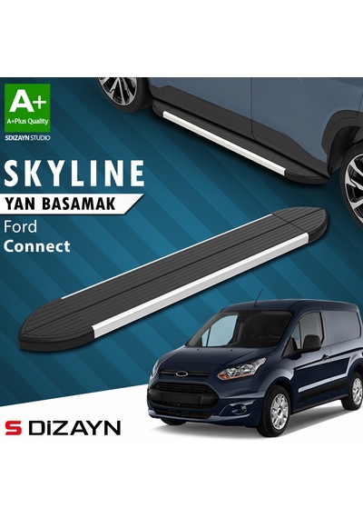 S-dizayn Ford Connect 2 Skyline Aluminyum Yan Basamak 183 Cm 2014-2023 A+ Kalite