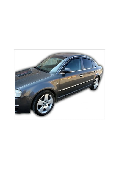 Skoda Superb Paslanmaz Krom Cam Çıta 4 Prç 2001-2008 Arası