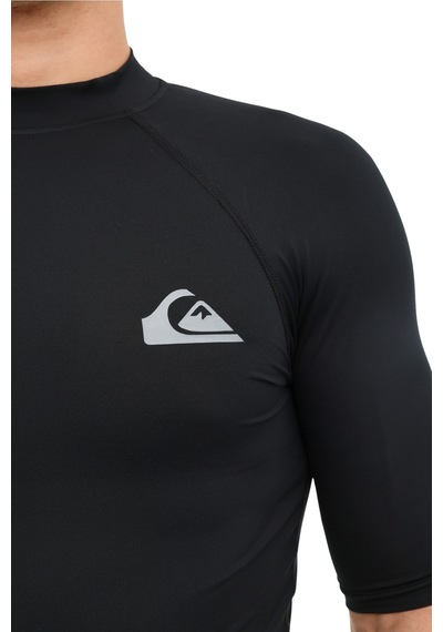 Quiksilver Everyday Upf50 Ss Siyah Erkek Surf Kısa Kol T-shirt