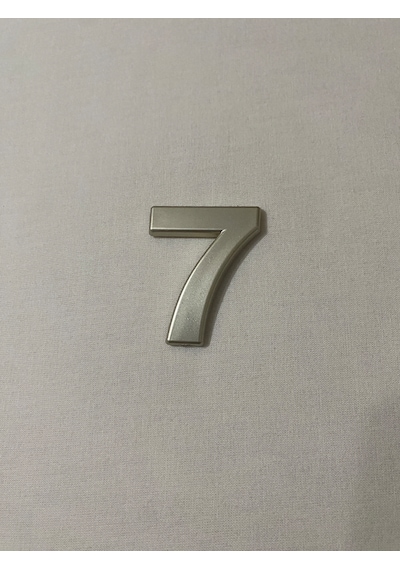 7 Yedi Numara Yapışkanlı Daire Bina Villa Kapı Numarası Sarı Gold 4 Cmx5cm No:7 Plastik