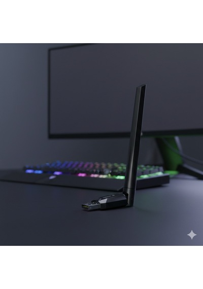 Wi-fi 6 Usb Kablosuz Ağ Adaptörü 1200mbps Hız Harici Antenli Pc & Laptop Uyumlu Kolay Kurulum