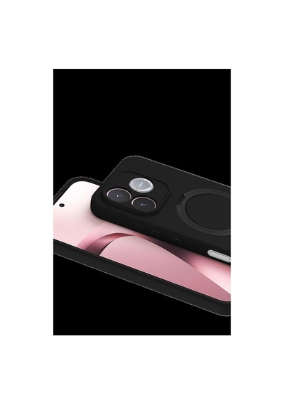 Huawei Honor 600 Lite Regal Magsafe Standlı Kapak - Siyah