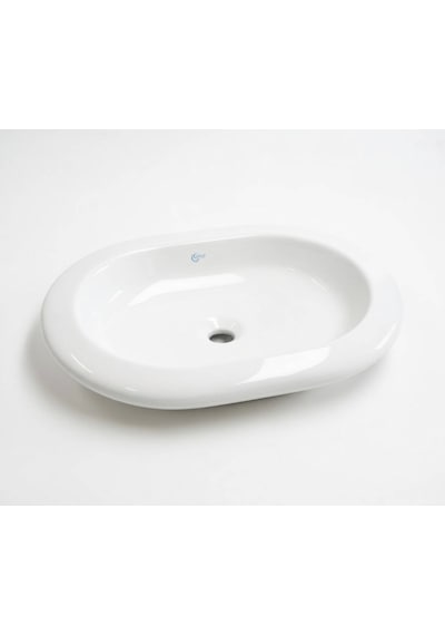 Ideal Standard - Simply U Natural 60x45 Cm Tezgah Üstü Oval Lavabo Beyaz - T014201-