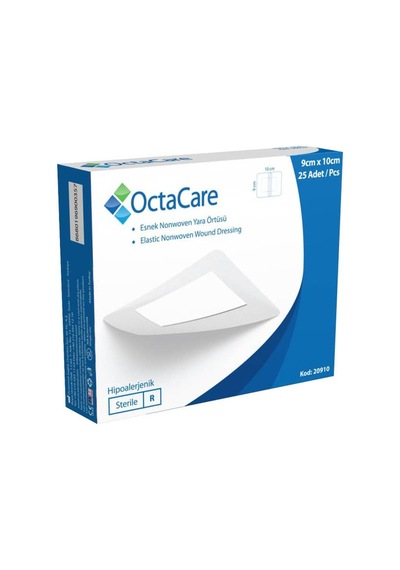OctaCare Nonwoven Steril Pedli Yara Örtüsü  9 CM x 10 CM 25'li
