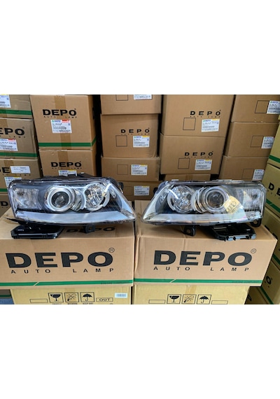 Audı A6 C6 Kasa 2005-2008 Arası Depo Sağ Ve Sol Far Takım D2s Xenon 4f0941029ak / 4f0941030ak