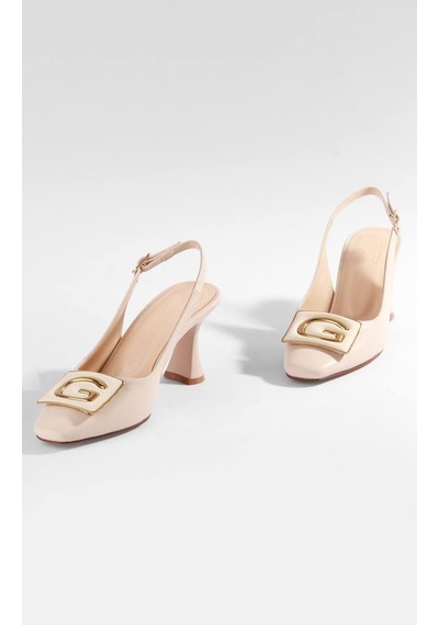 Paris Shoes Paris Bej G Aksesuarlı Günlük Topuklu Ayakkabı W24234-bej Bej