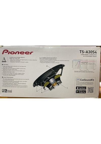 Pioneer Ts-a30s4 1400 Watt 30 Cm Subwoofer