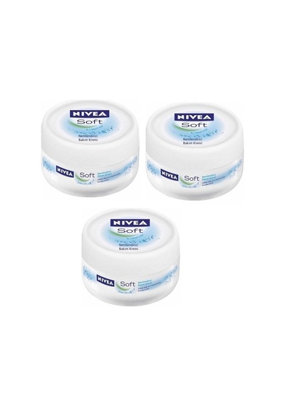 Nivea Soft Krem 200 Ml Nemlendirici Bakım Yüz Kremi 3 Adet