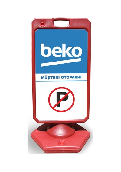 Beko  Reklam ve Yönlendirme Uyari Dubasi A Tabela Kırmızı