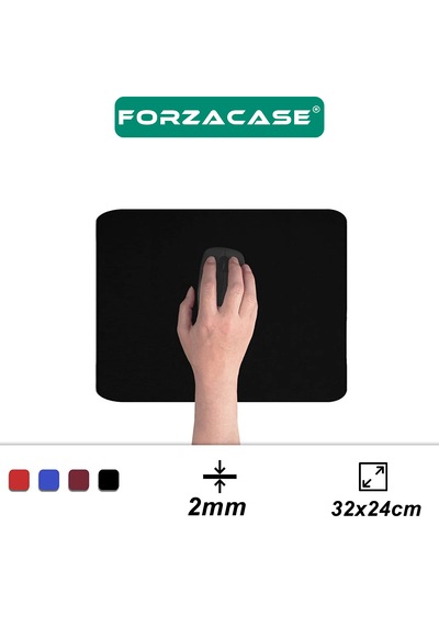 Siyah - Beyaz Kaydırmaz Tabanlı Mat Mouse Pad 32x24cm - Fc1068