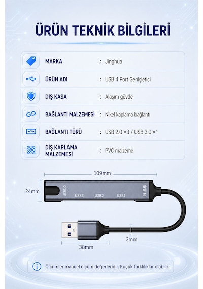 4 Port Usb Çoklayıcı Hub, Usb 2.0 Ve Usb 3.0 Destekli Otg Adaptör, Telefon Tablet Laptop Pc Uyumlu, Klavye Mouse Usb Bellek Hard Disk İçin 480mbps Tak Çalıştır N802