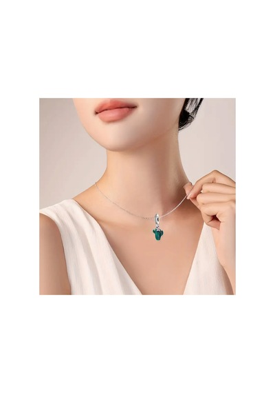 Kaktüs Charm Dıy Kolye Ve Bileklik Aksesuarı Gümüş