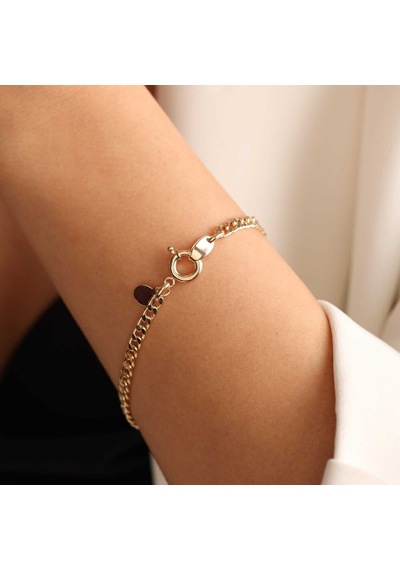 Sembol Gold Altın Gurmet Bileklik 3mm Sarı Altın