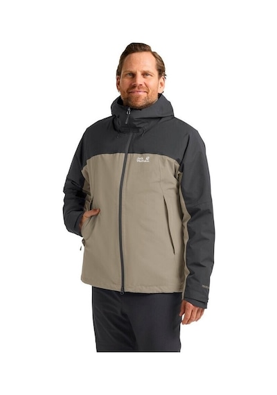 Jack Wolfskin Jack Wolfskın Wıld Places 3ın1 Jkt M Erkek Linen Outdoor Ceketi A65257-5940 Bej - Siyah