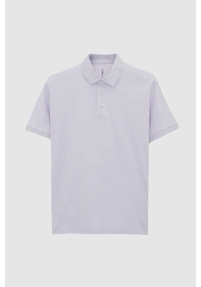 Twn Slim Fit Galaktik Leylak Pike Dokulu T-shirt 4ec146011784m Gl1
