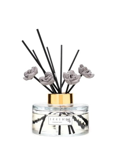 150 Ml Siyah Bambu Çubuklu Oda Kokusu - Black Vanilya Acıbadem