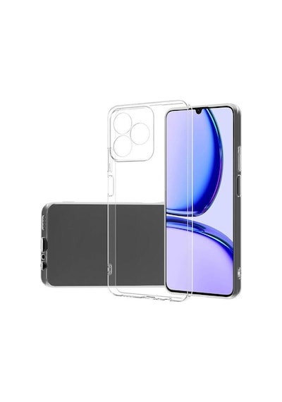 Fitcase Realme C53 Kılıf Kamera Korumalı Silikon Şeffaf Kapak