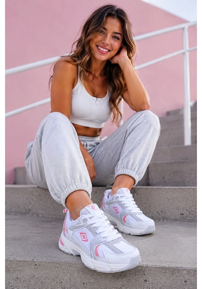 Vojo Szr Hafıza Tabanlı Kadın Sneaker Spor Ayakkabı 267800001908 66 Pudra