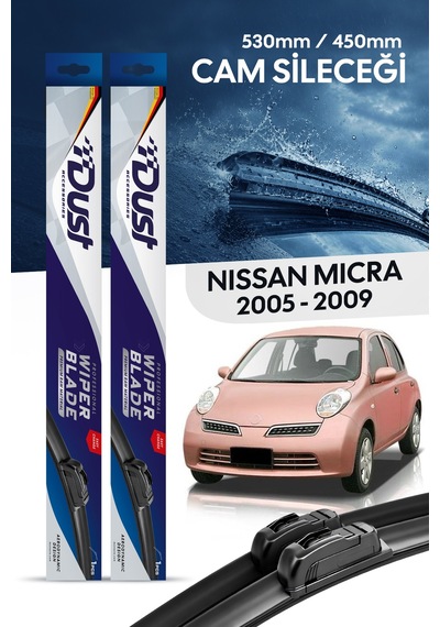 Nissan Micra Silecek Takımı 2005-2010 Uyumlu 530mm/450mm