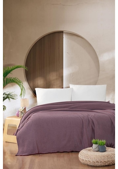 Mulberry Macar Tek Kişilik Pike Pamuklu Yatak Örtüsü 170x230 001