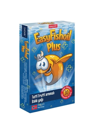 Easyvit Easyfishoil Plus Omega 3 İçeren Takviye Edici Gıda 30 Adet