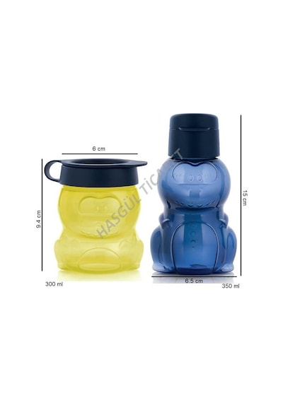 Tupperware Beslenme Seti Eko Şişe 350 Ml Suluk Atıştırmalık Kabı