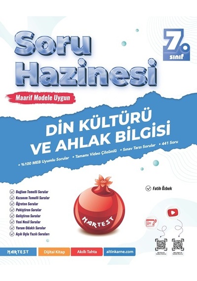 Nartest Yayınevi 7. Sınıf Din Kültürü Ve Ahlak Bilgisi Soru Hazinesi