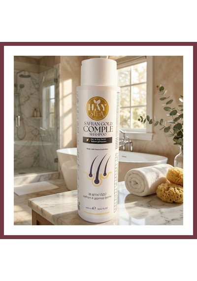 Storeşahin Safran Gold Complete Şampuan 400 Ml Safran Özlü Gümüş İyonlu Keratin Ve Biotin İçeren Bitkisel Şampuan Shn0720