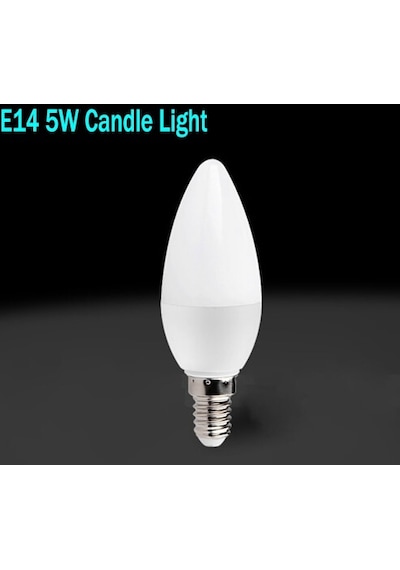 Şık Tasarım 7W 10 Adet Led Avize Mum Ampul Buji Ince Duy Ampul