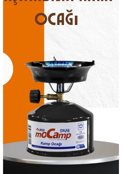 Kamp Ocağı Seti Çakmak Gazı Uyumlu 12 Cm Metal Gövde Ayarlanabilir Alev Bx-315999 Diğer