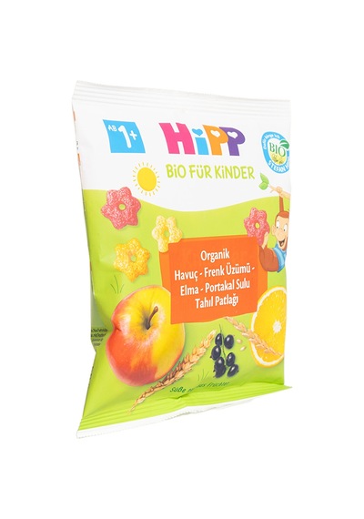 Hipp Organik Havuçlu Frenk Üzümlü Elmalı Portakallı Tahıl Patlağı