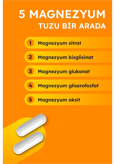 Supradyn Expert Mg 5 Farklı Magnezyum İçeren 60 Kapsül Takviye Edici Gıda