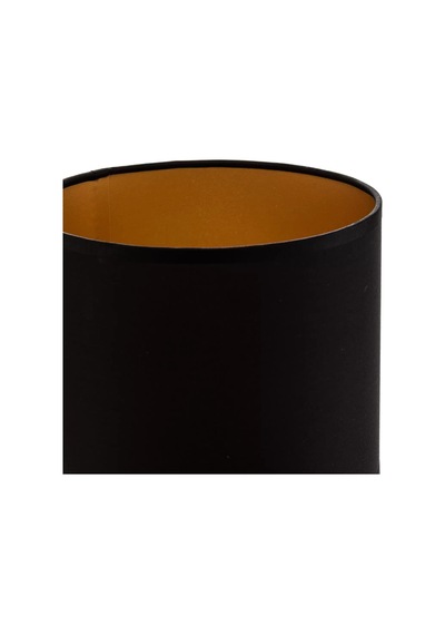 Levaillant Siyah Abajur Şapka & Başlık - İçi Gold Kaplama, 15 Cm Çap, 18 Cm Yükseklik - Özel Üretim & Kusursuz İşçilik