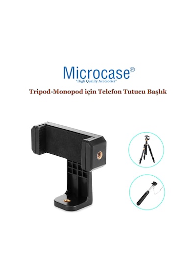 Tripod - Monopod için Ayarlanabilir Telefon Tutucu Başlık Al2534