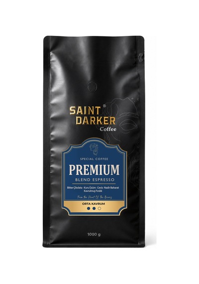 Saint Darker Premium Espresso Çekirdek Kahve 1 KG