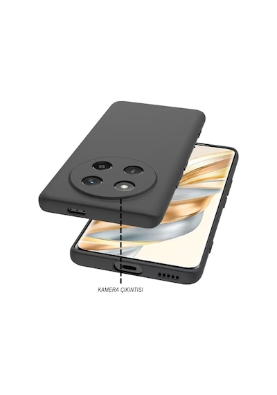 Adige Honor Magic 7 Lite Uyumlu Kılıf Silikon Siyah