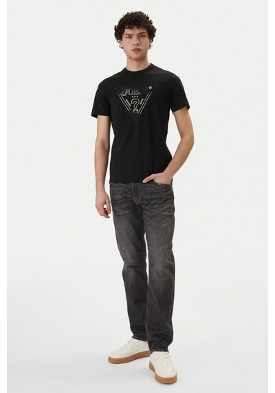 Guess Bisiklet Yaka Kısa Kollu Üçgen Hd Çok Renkli Erkek Siyah T-shirt M6gı11k2992-jblk Siyah Guess Bisiklet Yaka Kısa Kollu Üçgen Hd Çok Renkli Erkek Siyah T-shirt M6gı11k2992-jblk Siyah