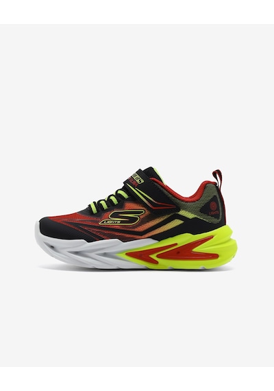 Skechers Flexglow Ultra Büyük Erkek Çocuk Siyah Işıklı Spor Ayakkabı 400139l Bkrd Siyah