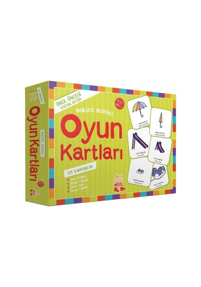 Nesil Genç Yayınları Oyun Kartları Zıt Kavramlar