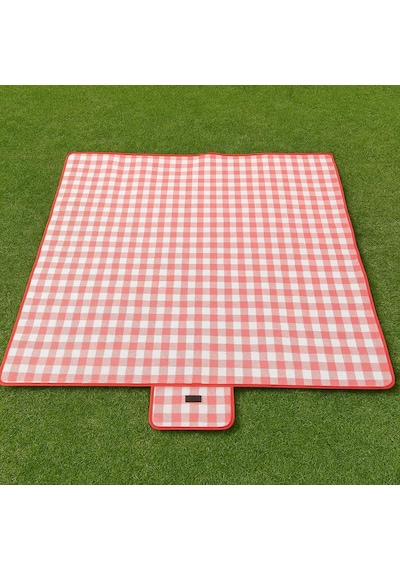 Ayrex Pinterest Piknik Örtüsü 200x150 Cm Su Geçirmez Çift Katlı Kamp Ve Plaj Örtüsü Kırmızı Diğer