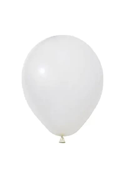20 Adet 5 İnç 13 Cm Pastel Beyaz Balon Doğum Günü Süsleme BEYAZ