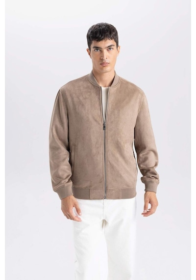 DeFacto Slim Fit Süet Bomber Mont Ceket Dar Kesim Kolej Yaka Fermuarlı Çift Cepli Mevsimlik Baharlık Hafif A3866AX25SPBN297 DeFacto Slim Fit Süet Bomber Mont Ceket Dar Kesim Kolej Yaka Fermuarlı Çift Cepli Mevsimlik Baharlık Hafif A3866AX25SPBN297