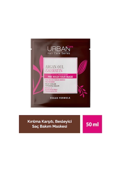 Urban Care Argan Oil ve Keratin Duş Öncesi Yoğun Onarıcı Saç Maske 50 ML