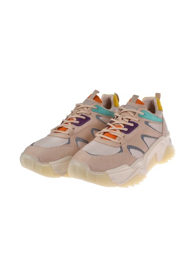 Pullman Kadın Spor Ayakkabı Sneaker Sms-65142 Bej Multi