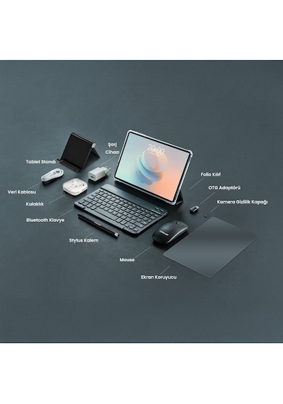 Teclast T65 LTE 6 GB 128 GB 13.4" Tablet + Kılıf + Klavye + Mouse + Kulaklık + Kalem + Stand