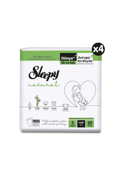 Sleepy Natural Bebek Bezi Junior 5 No 80 Li