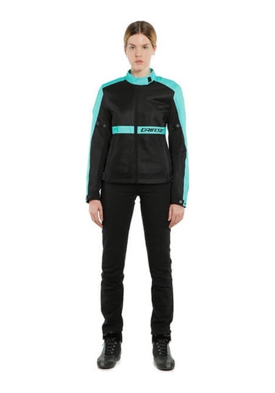Dainese Ribelle Air Black Acqua Green Kadın Tekstil Mont Siyah - Yeşil